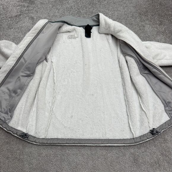 The North Face Osito Fleece Jacket Womens Small White Full Zip Pocket Outdoor - Picture 3 of 16